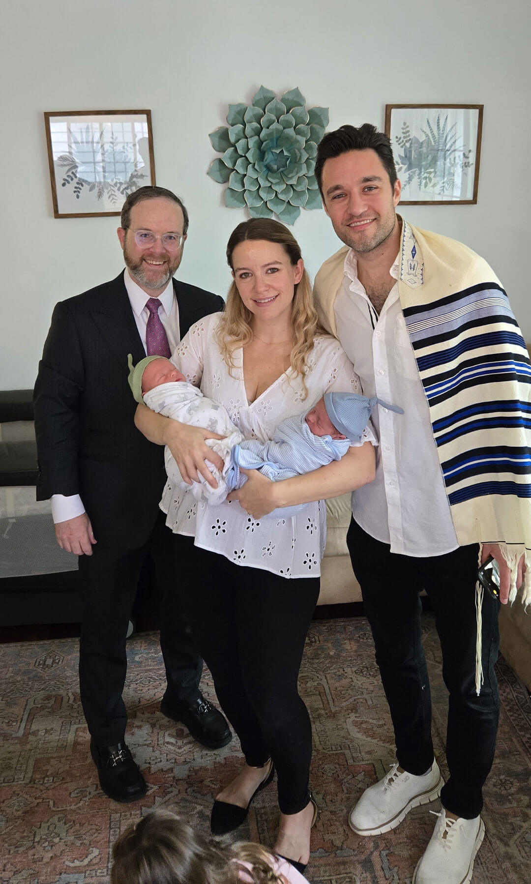 new fam photo with rabbi