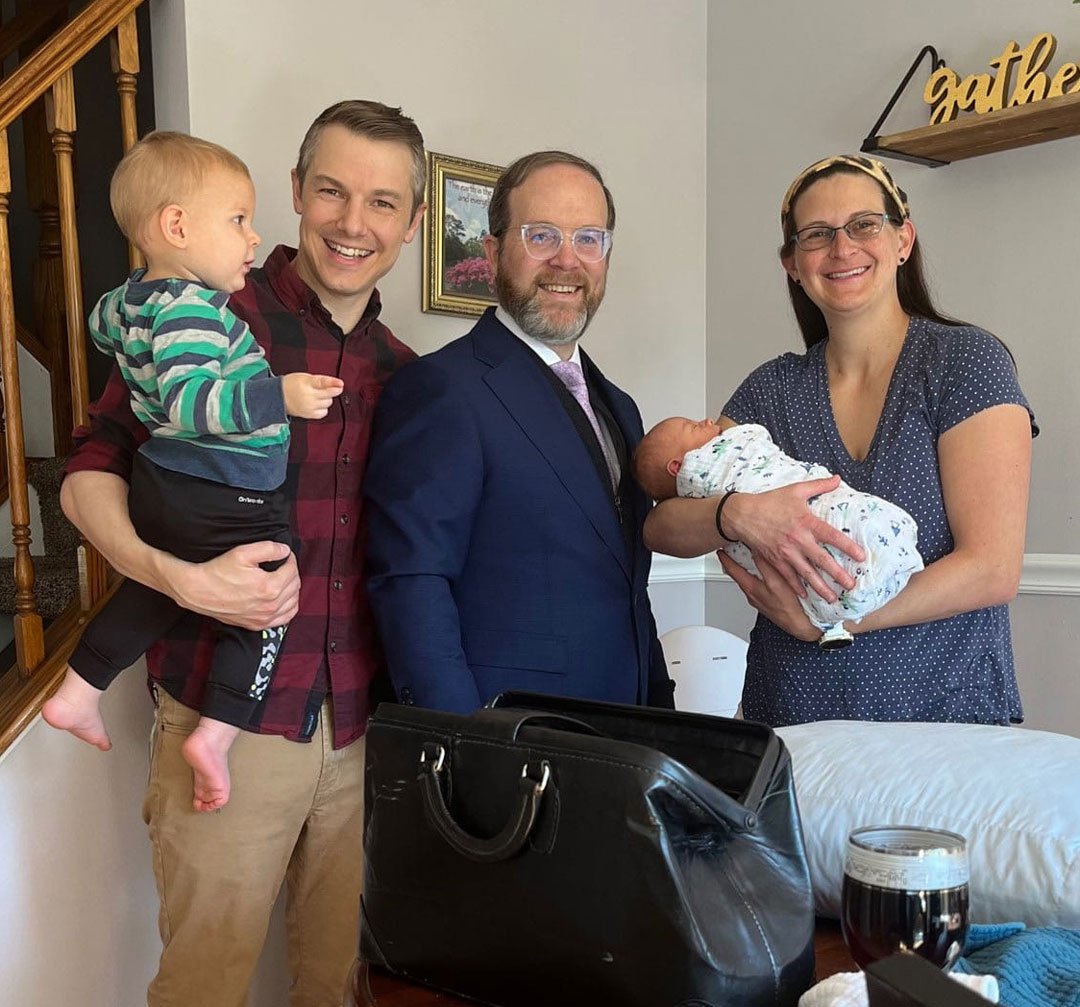 rabbi with family image