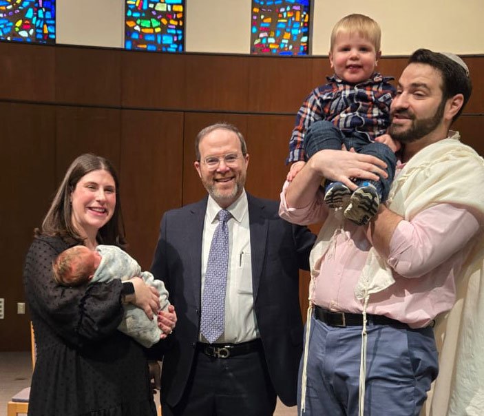 rabbi with a family